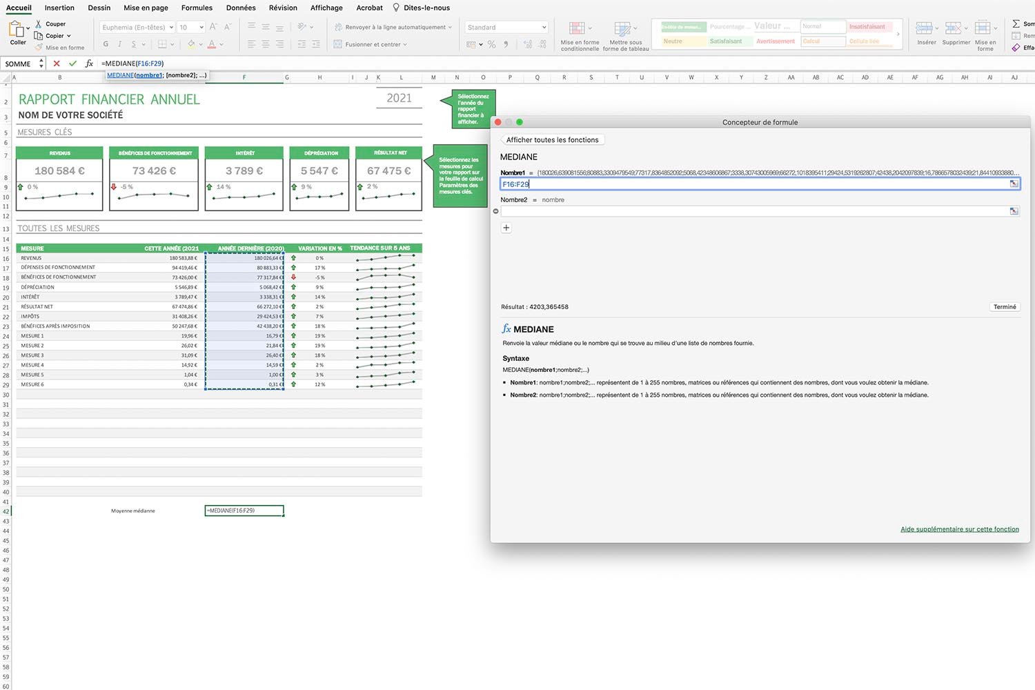 Calculer un moyenne sur Microsoft Excel