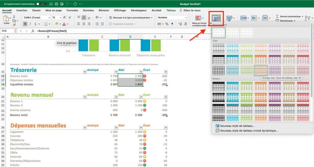 Comment faire un tableau sur Excel