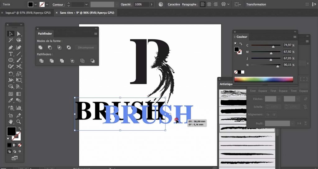 Formation Illustrator créer des logos