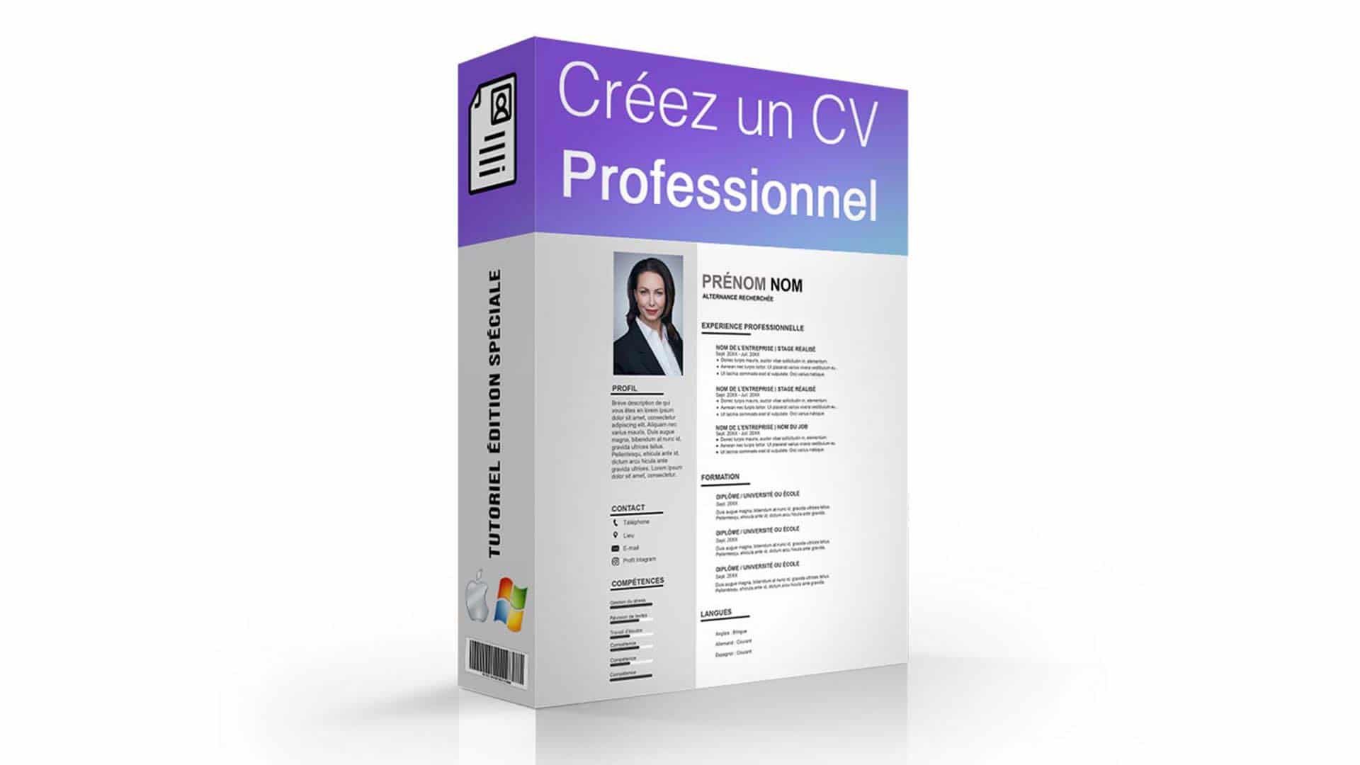 Formation créer un CV